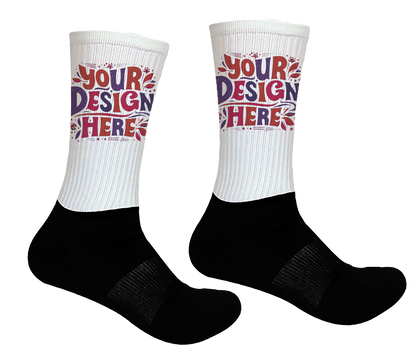 Athletic Crew Custom Socks (Side Placement)